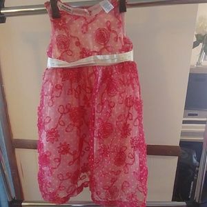 Pink and white floral dress Blueber boulevard 6